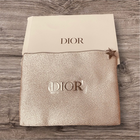 Dior Beaute Shimmer Cosmetic Pouch / Clutch With Box - Picture 1 of 2
